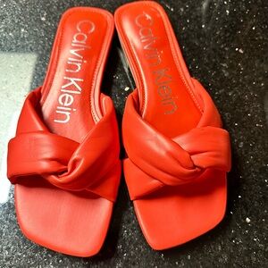 Calvin Klein Women's Orange Sandals